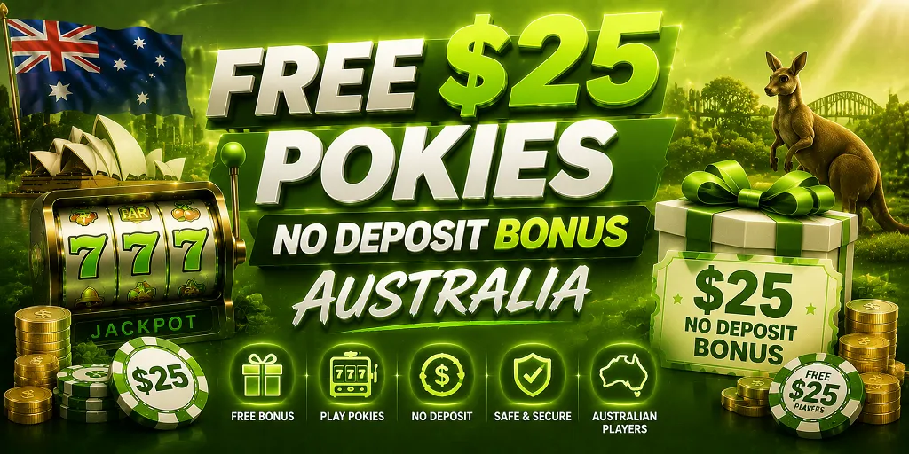 Free $25 Pokies No Deposit Bonus Australia