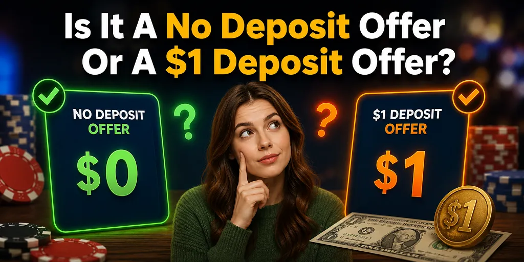 Is It A No Deposit Offer Or A $1 Deposit Offer