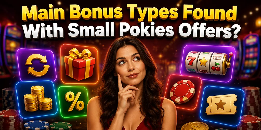 Main Bonus Types Found With Small Pokies Offers