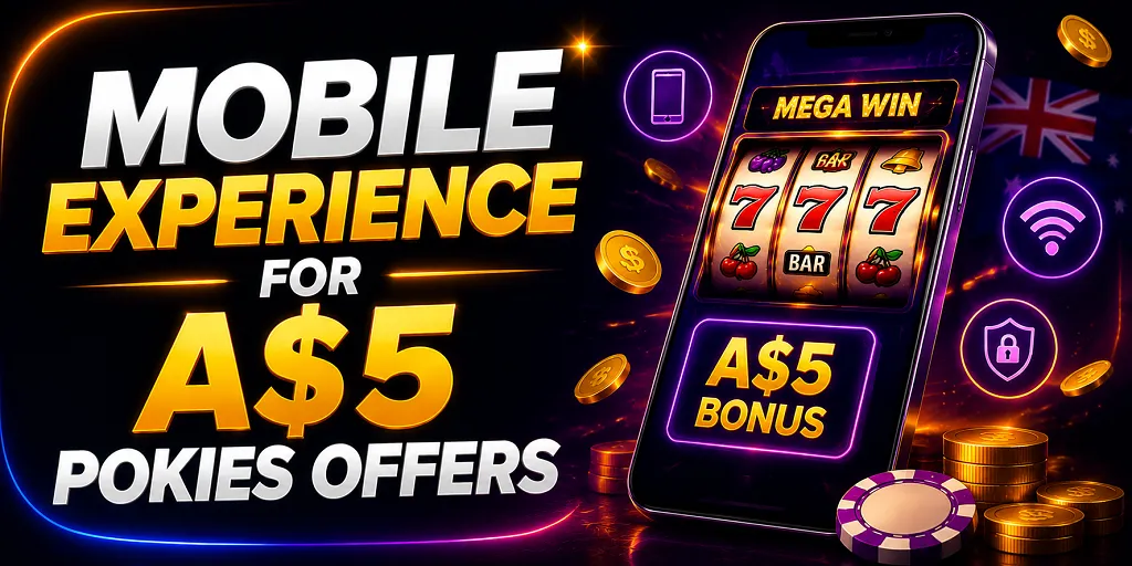 Mobile Experience For A$5 Pokies Offers