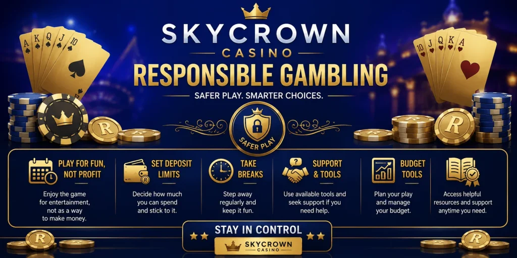 Responsible Gambling At SkyCrown Casino