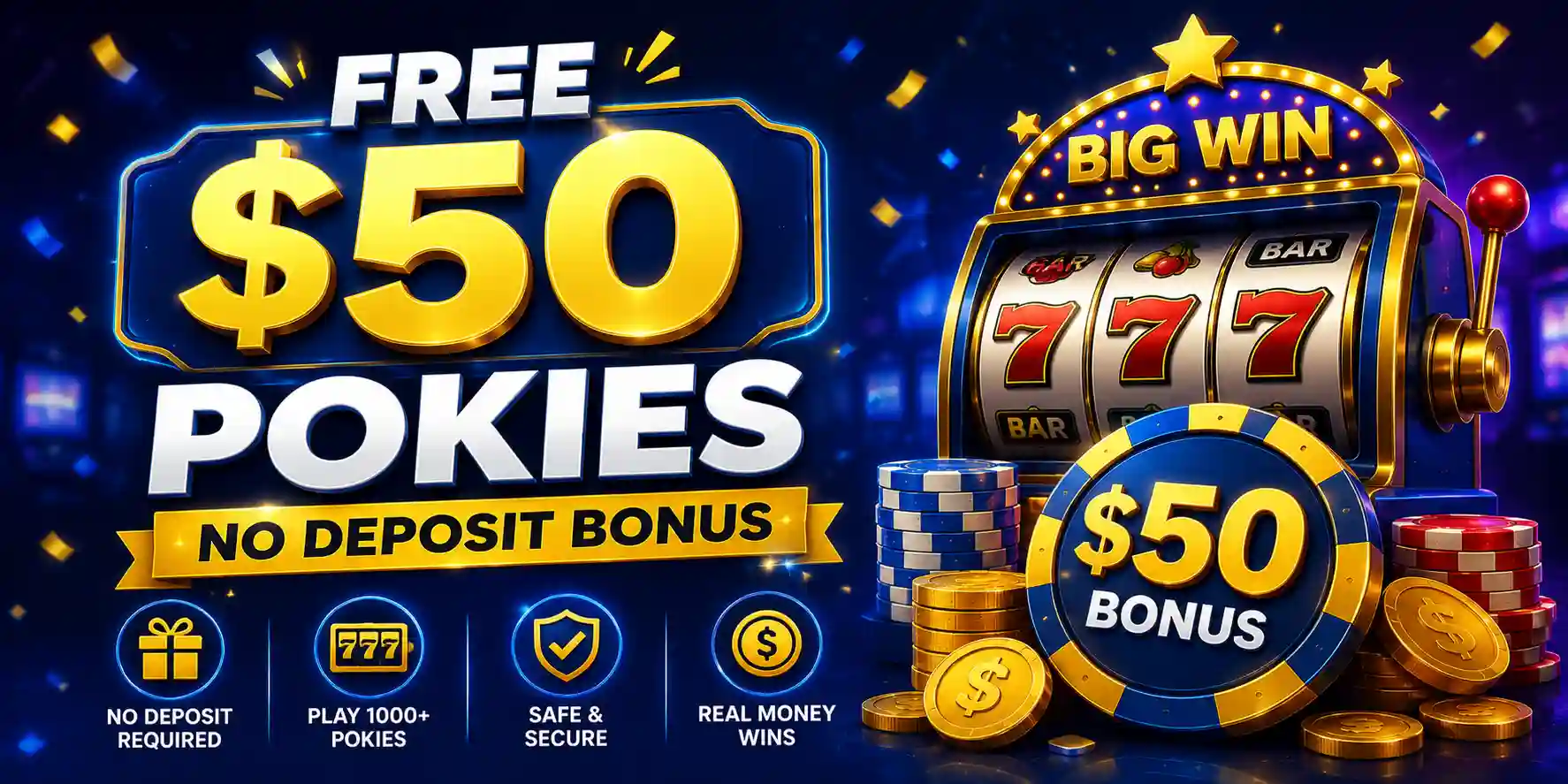 Free $50 Pokies No Deposit Bonus Australia