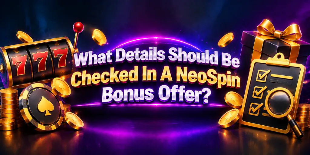 What Details Should Be Checked In A NeoSpin Bonus Offer?